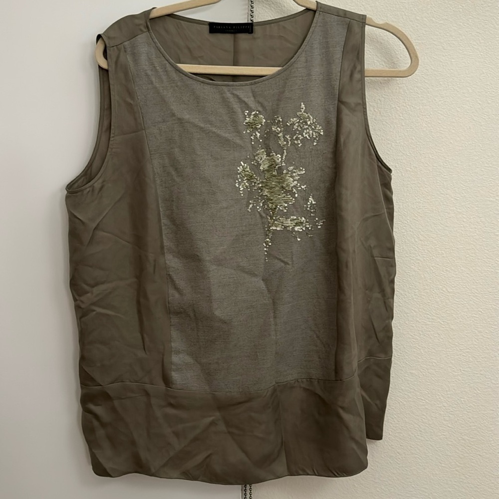 Cashmere, silk,  Fabiana Filippi blouse (46) “L”